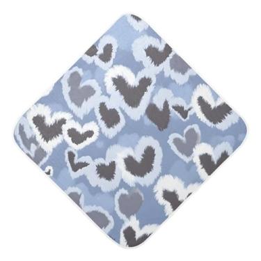 Imagem de Toalhas de bebê com capuz ultra macias absorventes toalhas de banho de algodão musselina com estampa de leopardo para recém-nascidos e bebês 89 x 89 cm