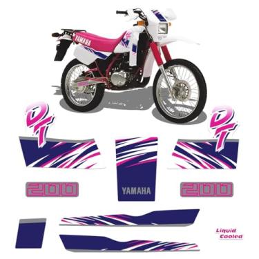 Imagem de SPORTINOX, Adesivos P/Yamaha DT 200 92/93 Laterais Frontal Moto Branca