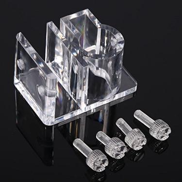 Imagem de Ymiko Suporte de Tubo de Montagem de Filtro de Aquário Acrílico Transparente para Clipe de Fixação de Mangueira de água de Fluxo de Entrada
