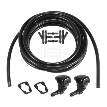 Imagem de Boxonly Kit de mangueira de lavadora de para-brisa compatível com Cadillac CTS 2008–2015, inclui mangueira de fluido de arruela 3M e 12 conectores – Conjunto de 15 peças para reparo de spray de