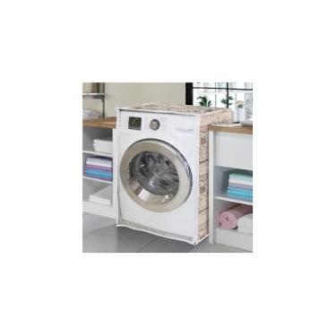 Imagem de Capa para Máquina de Lavar, Poliéster e PVC, Tamanho GG, 0,60m x 0,84m, Compatível com LG Direct Drive 8,5Kg, Electrolux Turbo Rápida 10kg, Samsung Eco Bubble