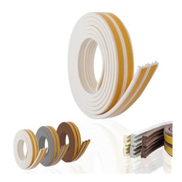 Imagem de Fita Vedacoes De Portas E Janelas Modelo E-6 Metros Branco (Marrom)