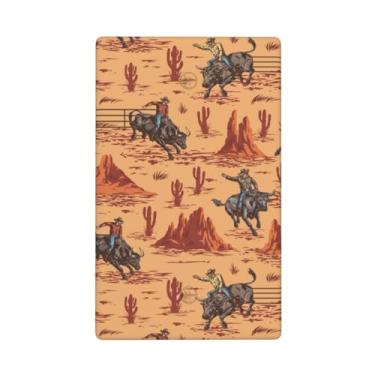 Imagem de Indokyeyqaz Western Cowboy Deserto Dispositivo Elétrico Placas de Parede Decorativas Placa de Interruptor de Luz Decorativa, 1 Placa de Interruptor de Gang e Tampa de Tomada 7 cm X 11,4 cm para
