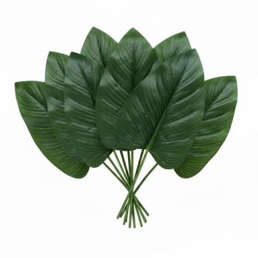 Imagem de KIT 5 Folhas De Philodendron Imbé Lisa Artificial 90cm Decoração - BAR