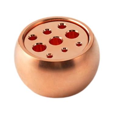 Imagem de Generic Porta-incenso, queimador de aromas, ornamento decorativo, presente, fragrância para casa, queimador de incenso em cone com 9 furos para mesa de