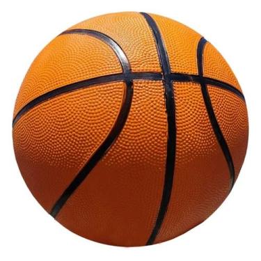 Imagem de Bola de Basquete Profissional Tamanho 7, Laranja, PVC, Costura Reforçada, 24cm, para Quadras Internas e Externas