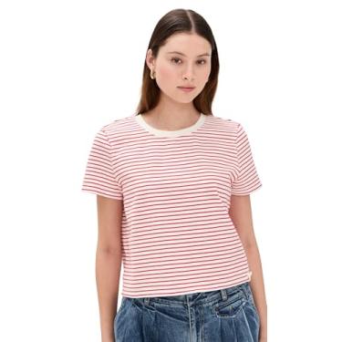 Imagem de Free People Camiseta feminina listrada para uso diário, Combo marfim, GG