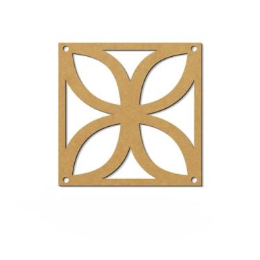 Imagem de Placas Vazadas Decorativas Cobogó MDF 3mm - Ambiente Único Elegante placas decorativas para divisória para Casa e Escritório(000,Kit 6pçs-29cm x 29cm)