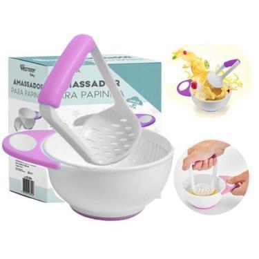 Imagem de Amassador papinha cs-23r western cor: rosa - Uzy