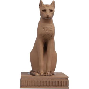 Imagem de Estátua Gato Gayer Anderson (Cor Madeira)