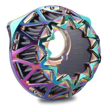 Imagem de Filtros de admissão CNC Cross Air Cleaner para Harley Sportster XL 883 1200 Softail Fatboy Dyna Touring Street Road Electra Tri Glide (Tipo A: Para modelos Sportster XL, ajuste específico do veículo)