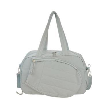 Imagem de RNXRZANK Bolsa de Tênis Portátil E Leve, Espaçosa E à água, com Organizador para Raquetes, Alça Removível E Compartimento para Sapatos. Ideal para a, Azul