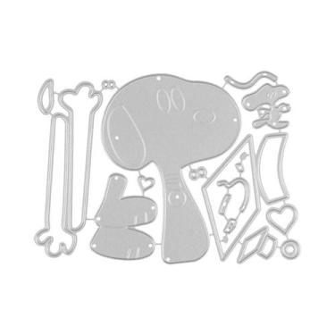 Imagem de Moldes De Corte Metálicos De Dinossauro, Alce, Porquinho-da-Índia E Cã