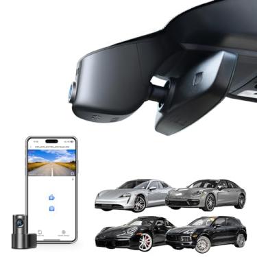 Imagem de Mangoal Câmera frontal 4K e traseira 1080p Dash Cam personalizada para Porsche Cayenne (E3) 2019-2024, 911(992) 2020-2024, Panamera(971) 2017-2024, Taycan 2020-2024(modelo A), vídeo UHD 2160P WiFi. ,