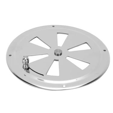 Imagem de aqxreight Tampa de Ventilação de Ar para Barco Em Aço Inoxidável, Grelha Com Veneziana, Placa de Ventilação Redonda Marinha para Iate (5 pol.)
