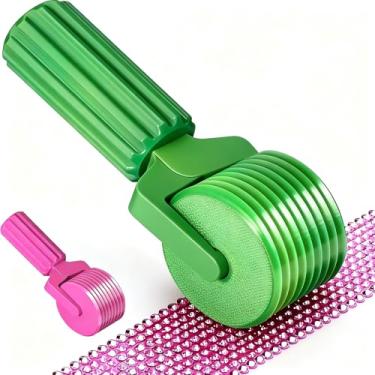 Imagem de 2026 Novo rolo de arte de diamante com alça estendida, ferramentas de pintura de diamante destacáveis, rolo de pressão para bordado de strass, prensagem suave, artesanato e pintura de diamante (verde)