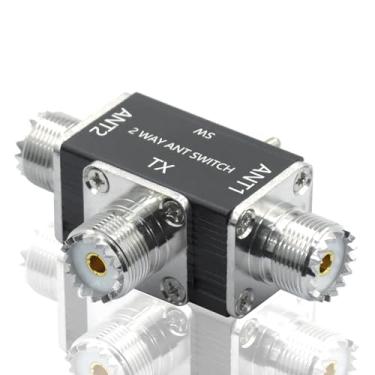 Imagem de Interruptor coaxial de antena CB/HAM bidirecional 100W 1-30MHz opcional SO239/BNC conector para rádio CB HF VHF UHF (SO239)