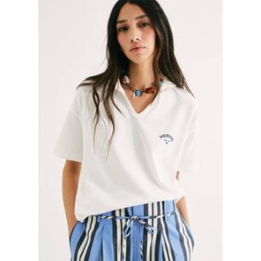 Imagem de Camisa Polo Feminina Oversized Em Malha Binada-Feminino