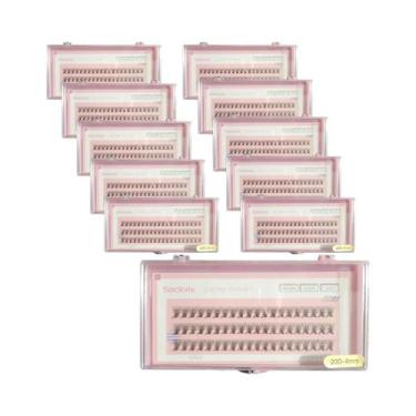 Imagem de Cílios Postiços Naturais 20D 0.07mm De Mink Sintético C Curl 8-14mm Mi