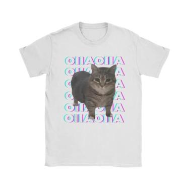 Imagem de Camiseta Feminina Engraçada E Moderna Com Estampa De Gato Giratório Me