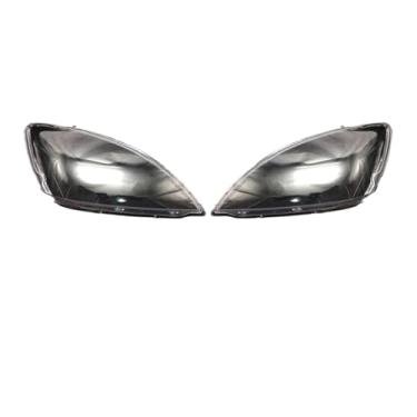 Imagem de Compatível com mitsubishi lancer 2003 2004 2005 2006 farol transparente escudo abajur lâmpada frente farol capa lente(1 Pair)