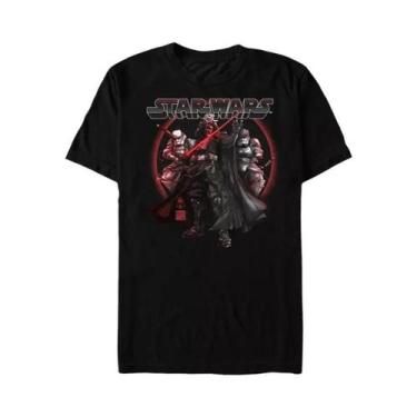Imagem de Camiseta Masculina Star Wars Retrô Sci-Fi De Manga Curta Estilo Urbano
