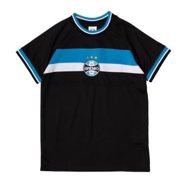 Imagem de Camiseta Juvenil Lotus Grêmio Orion Malha Leve Preto/Azul-Unissex