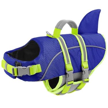 Imagem de AOFITEE Colete salva-vidas para cães, colete salva-vidas para nadar e andar de barco