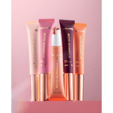 Imagem de Blush Líquido Iluminador Bruna Tavares BT Cushion Glow 15g, Peach