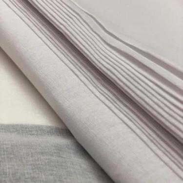 Imagem de Tecido Morim Faixa Metros Cor Branco Liso 100% Algodão Pano (50 Metros)