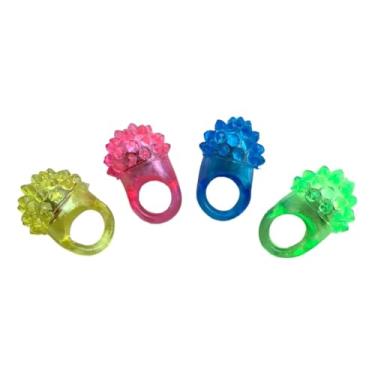 Imagem de KIT C/3 Anel Pisca Pisca Led Neon Cores Sortidas Carnaval