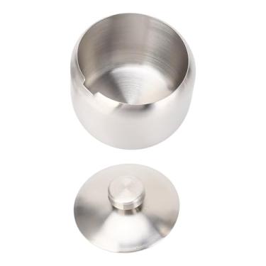 Imagem de Generic Pote de Especiarias Em Aço Inoxidável, Design Moderno, Açucareiro, Seguro para Máquina de Lavar Louça, para Casa, Cozinha, Hotel, Restaurante, 350g (Prata)