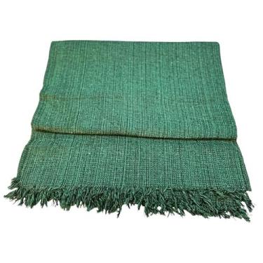 Imagem de Manta para Sofá King Gigante Algodão 3,00 x 1,80 Protetor Decoração(King Verde Mesclado)