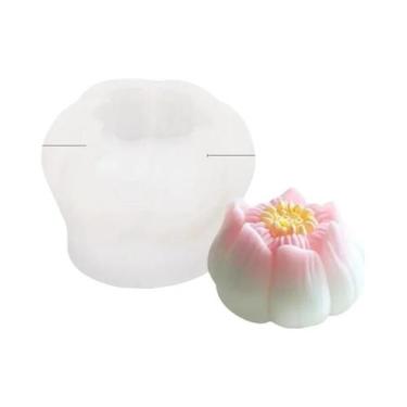 Imagem de Moldes De Silicone De Lótus, Rosa E Hibisco Para DIY, Velas, Sabonetes