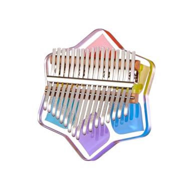 Imagem de Piano de Polegar 17 Teclas Instrumento Musical Portátil Caixa Música Bonita para Iniciantes Interessante Festas e Viagens