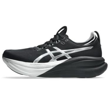 Imagem de ASICS Tênis masculino Gel-Nimbus 28 Platinum, Platinum/preto, 45