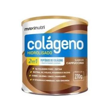 Imagem de Colágeno Hidrolisado 2 em 1 ZERO MaxiNutri 270g - Cappuccino