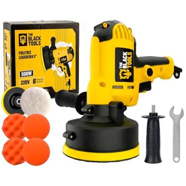 Imagem de Politriz Lixadeira Multifunções Automotiva The Black Tools BPL500 – 500W Polidora Elétrica de Mão com Acessórios para Polimento e Lixamento (110, Volts)