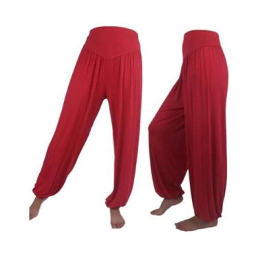 Imagem de Calças De Yoga Harem De Cintura Alta E Largas Para Mulheres, Ideais Pa