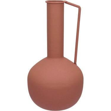 Imagem de Vaso Decorativo Enfiete Casa Aparador Garrafa Home&co Metal 26x13x13cm Rosa
