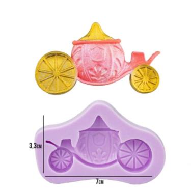 Imagem de Molde Silicone Carruagem Princesa