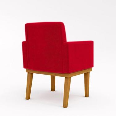 Imagem de Poltrona Com Base Decoração Vermelho