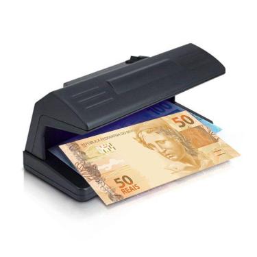 Imagem de Detector Nota Falsa Dinheiro Luz Negra Uv Identifica Fraude Cedula .