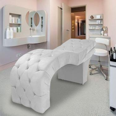 Imagem de Maca Para Estética Facial Cílios Sobrancelhas Suede Maíra Branco