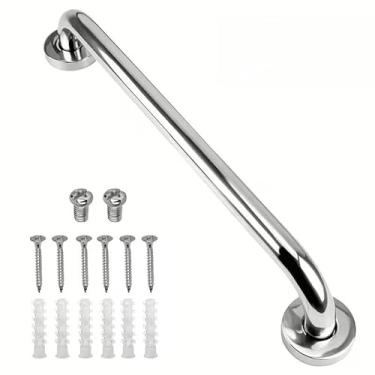 Imagem de Alça de Apoio Inox 80cm Barra de Segurança para Banheiro Box Parede Corrimão Anti Queda(60cm 1pcs)