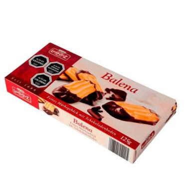 Imagem de Biscoito Amanteigado com Base de Chocolate Puro Balena Lambertz - 125g