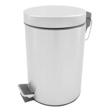 Imagem de Lixeira Inox Com Pedal 03 Litros Fosca 