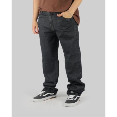 Imagem de Calça DR7 Street Jeans Reta Estonada No Corre - Preto-Unissex