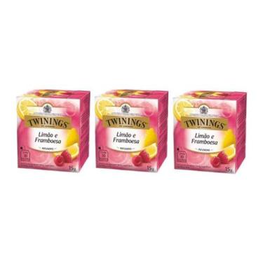 Imagem de 30 Sachês, Chá Twinings, Limão E Framboesa