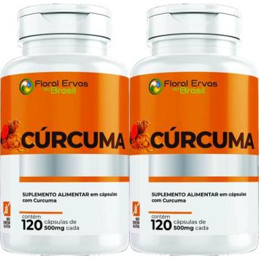 Imagem de Suplemento Alimentar Cúrcu ma 500 mg 2 x120 cápsulas 240 cápsulas Flor
